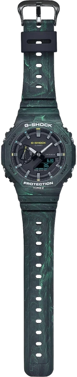 Casio,G-SHOCK 48.50x45.40mm,48.50x45.40mm,Resin,Carbon,Black,Quartz,Countdown,Chronograph,Month,Date,Hardlex,Round,GA2100FR,GA2100FR-3A