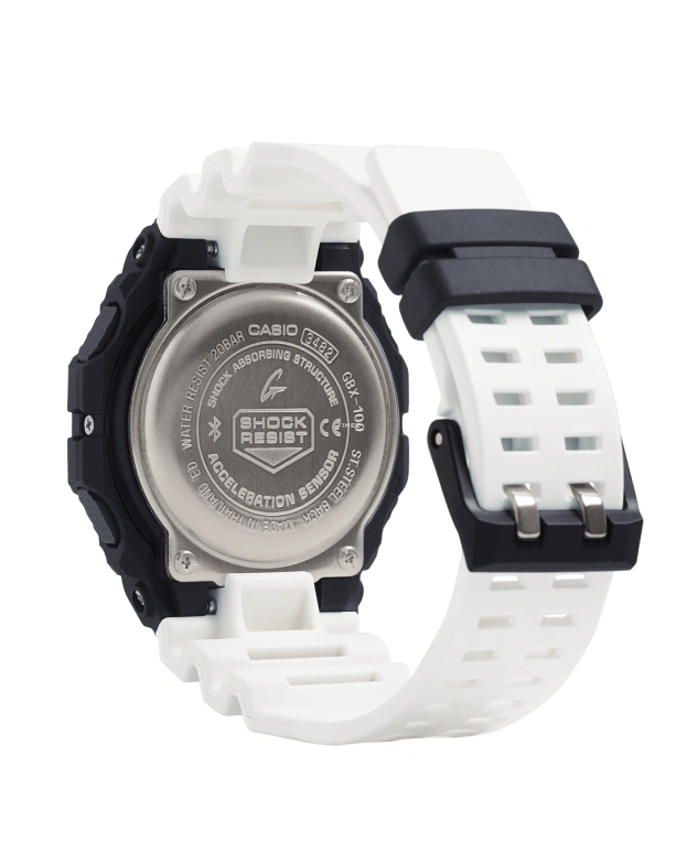 Casio,G-LIDE 50.90x46mm,50.90x46mm,Resin,Stainless Steel,Black,Quartz,Countdown,Chronograph,Month,Date,Hardlex,Square,GBX100,GBX100-7