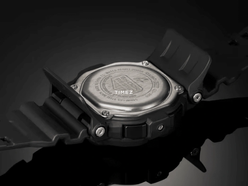 Casio,G-SHOCK 50.80mm,50.80mm,Resin,Grey,Quartz,Countdown,Chronograph,Month,Date,Hardlex,Round,GD350,GD350-1B
