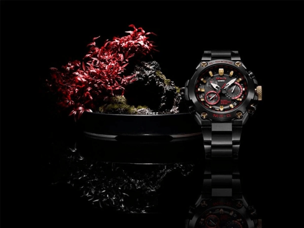 Casio,MR-G 54.70x49.80mm,54.70x49.80mm,Titanium,Black,Quartz,Countdown,Chronograph,Month,Date,Sapphire,Crystal Glass,Round,MRGG1000B,MRGG1000B-1A4