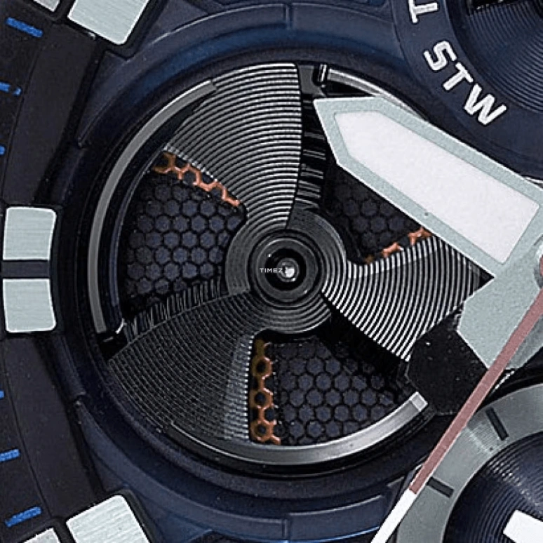 Casio,G-STEEL 53.80mm,53.80mm,Resin,Stainless Steel,Carbon,Blue,Quartz,Countdown,Chronograph,Day,Dule Time,Sapphire,Round,GSTB100XB,GSTB100XB-2A
