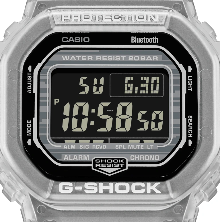Casio,5600 48.90x42.80mm,48.90x42.80mm,Resin,Black,Quartz,Countdown,Chronograph,Month,Date,Hardlex,Square,DWB5600G,DWB5600G-7