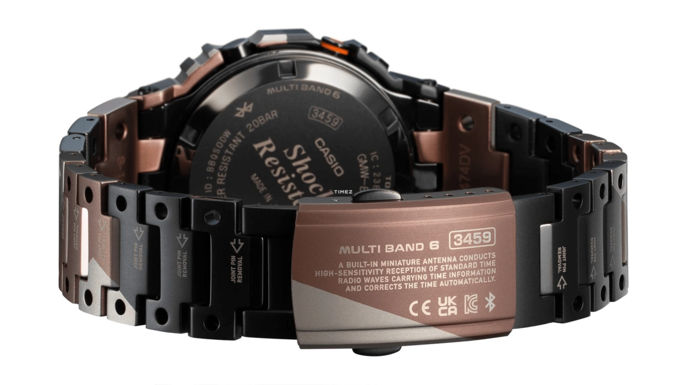 Casio,G-SHOCK 49.30x43.20mm,49.30x43.20mm,Titanium,Black,Quartz,Countdown,Chronograph,Month,Date,Hardlex,Square,GMWB5000TVB1