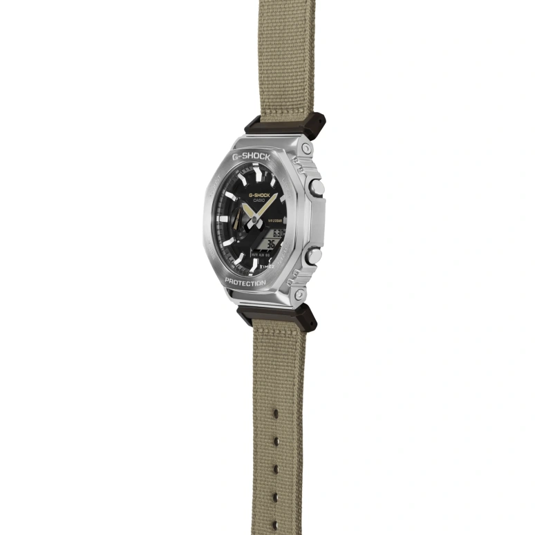 Casio,G-SHOCK 44.40mm,44.40mm,Resin,Black,Quartz,Countdown,Chronograph,Month,Date,Hardlex,Octagon,GM2100C,GM2100C-5A