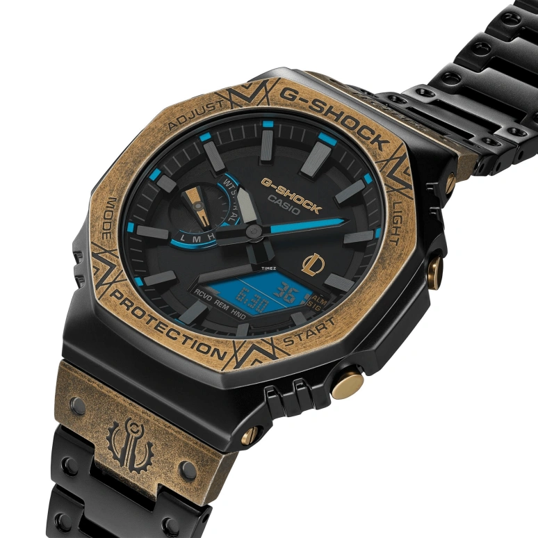 Casio,G-SHOCK 49.80x44.40mm,49.80x44.40mm,Stainless Steel,Black,Quartz,Countdown,Chronograph,Month,Date,Hardlex,Octagon,GMB2100LL,GMB2100LL-1A