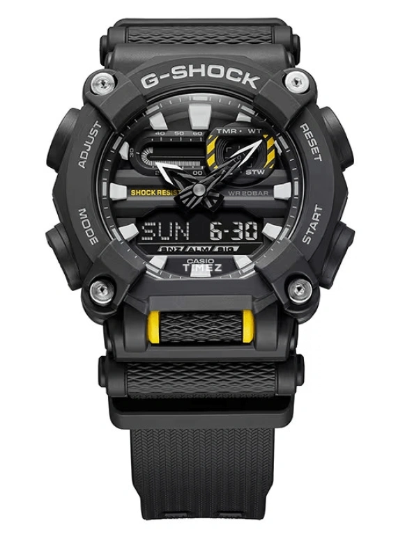 Casio,G-SHOCK 52.80x49.50mm,52.80x49.50mm,Resin,Black,Quartz,Countdown,Chronograph,Month,Date,Hardlex,Round,GA900,GA900-1A