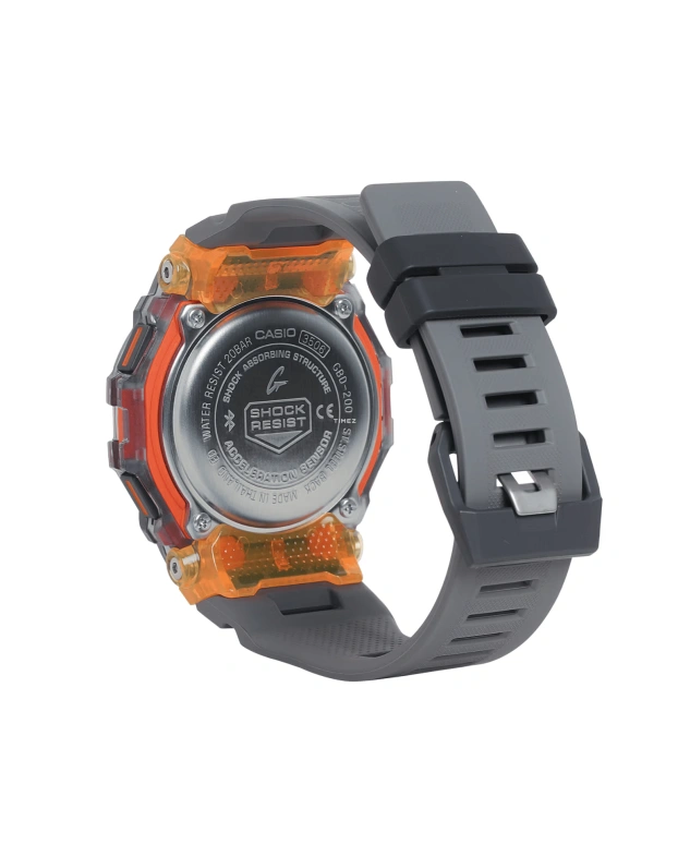 Casio,G-SHOCK 48.40x45.90mm,48.40x45.90mm,Resin,Black,Quartz,Countdown,Chronograph,Month,Date,Hardlex,Square,GBD200SM,GBD200SM-1A5