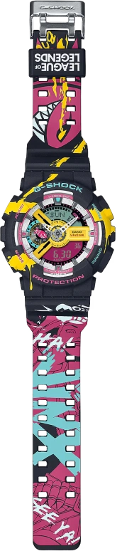 Casio,G-Shock GA-110 51.20mm,51.20mm,Resin,Yellow,White,Dual,Quartz,Countdown,Chronograph,Month,Date,Hardlex,Round,GA110LL,GA110LL-1A