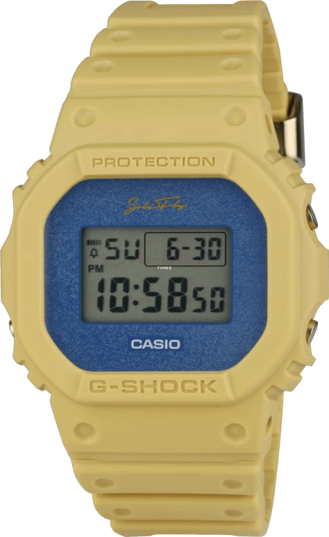 Casio,G-SHOCK 48.90x43.80mm,48.90x43.80mm,Resin,Blue,Grey,Quartz,Countdown,Chronograph,Month,Date,Hardlex,Square,DW5600SLF23,DW5600SLF23-5