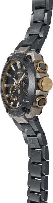 Casio,MR-G 49.80mm,49.80mm,Titanium,Black,Quartz,Countdown,Chronograph,Day,Dule Time,Hardlex,Round,MRGB2000GA,MRGB2000GA-1A