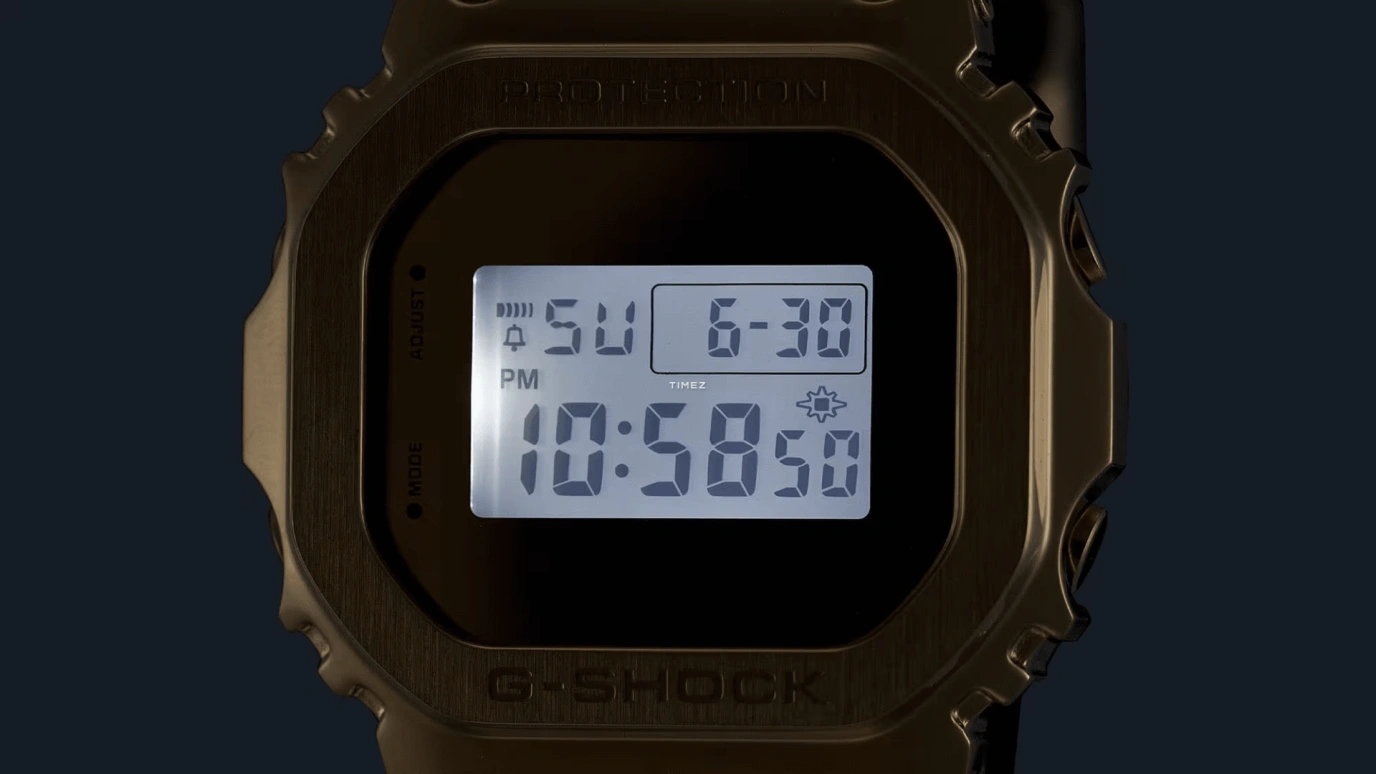 Casio,G-SHOCK 49.60x43.20mm,49.60x43.20mm,Resin,Gold,Quartz,Countdown,Chronograph,Month,Date,Hardlex,Square,GM5600YMG,GM5600YMG-9