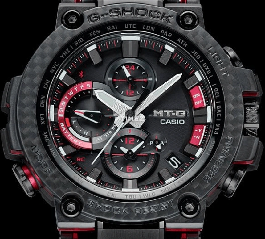 Casio,MTG 51.70mm,51.70mm,Resin,Black,Quartz,Countdown,Chronograph,Day,Dule Time,Sapphire,Round,MTG,MTG-B1000XBD-1A
