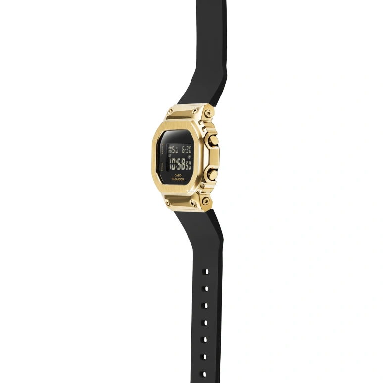 Casio,G-SHOCK 43.80x38.40mm,43.80x38.40mm,Resin,Stainless Steel,Black,Quartz,Countdown,Chronograph,Month,Date,Hardlex,Square,GMS5600GB,GMS5600GB-1