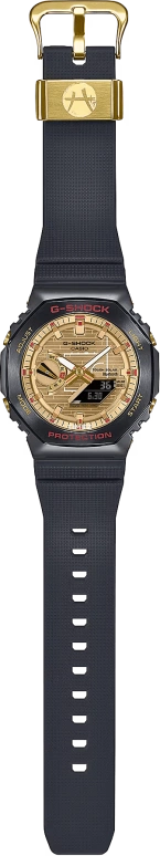 Casio,G-SHOCK 44.40mm,44.40mm,Bio-sourced,Resin,Gold,Quartz,Countdown,Chronograph,Month,Date,Hardlex,Octagon,GBM2100RH,GBM2100RH-1A