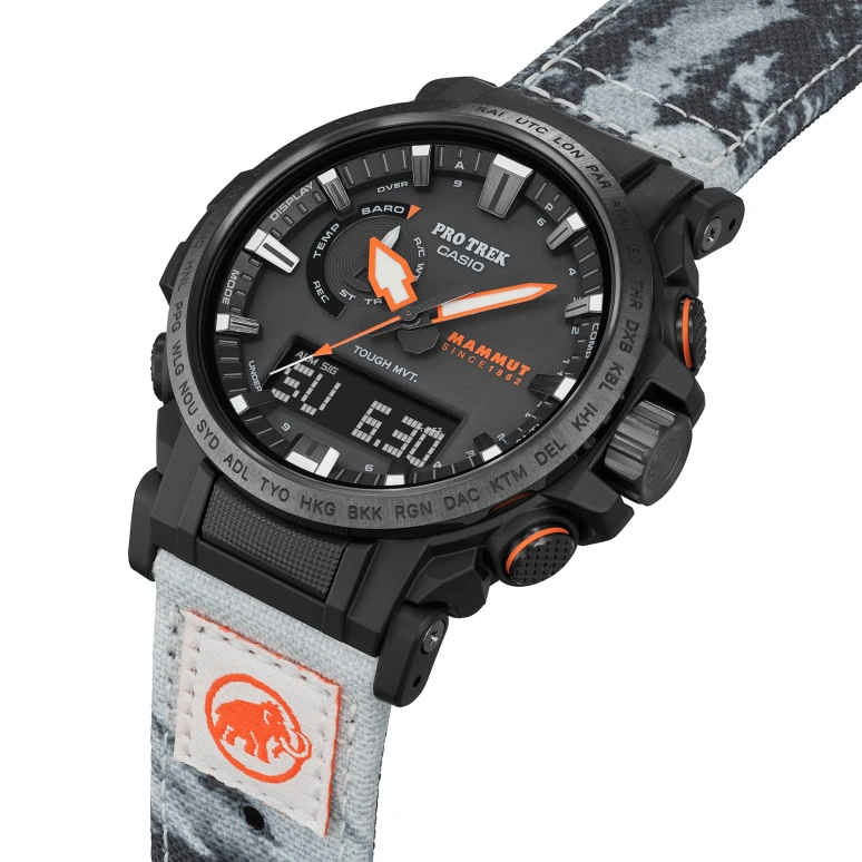 Casio,PROTREK 51x47.40mm,51x47.40mm,Stainless Steel,Black,Quartz,Countdown,Chronograph,Month,Date,Hardlex,Round,PRW61MA,PRW61MA-1A