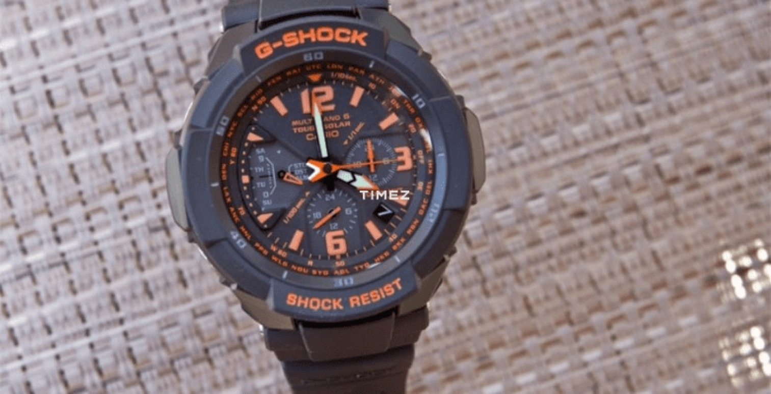 Casio,G-SHOCK 64.20x46.60mm,64.20x46.60mm,Resin,Black,Quartz,Date,Day,World Time,Alarm,Hardlex,Glass,Tonneau,GW,GW-3000B-1A
