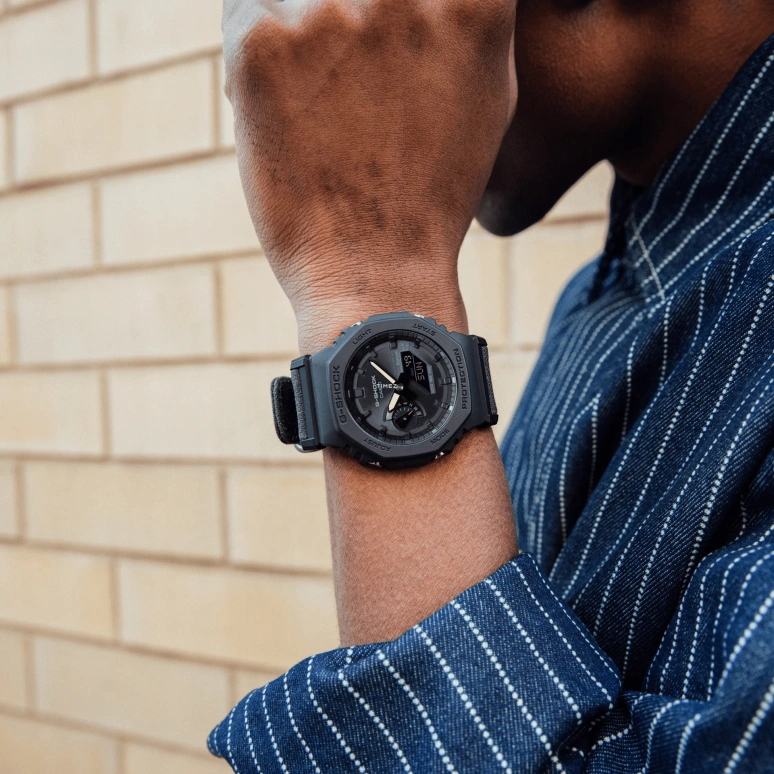 Casio,G-SHOCK 48.50x45.40mm,48.50x45.40mm,Bio-sourced,Resin,Carbon,Black,Quartz,Countdown,Chronograph,Month,Date,Hardlex,Round,GAB2100CT1A5