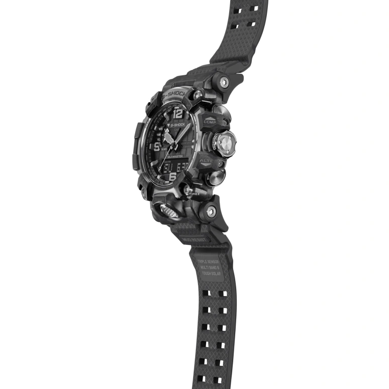 Casio,Mudmaster 54.40mm,54.40mm,Resin,Black,Quartz,Countdown,Chronograph,Month,Date,Sapphire,Round,GWG2000,GWG2000-1A1