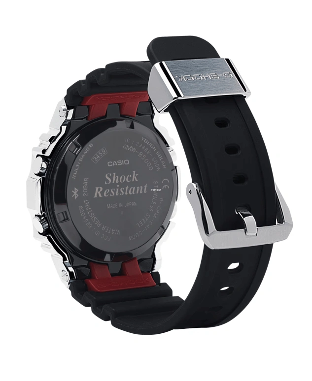 Casio,G-SHOCK 49.20x43.20mm,49.20x43.20mm,Stainless Steel,Black,Quartz,Countdown,Chronograph,Month,Date,Hardlex,Square,GMWB5000,GMWB5000-1