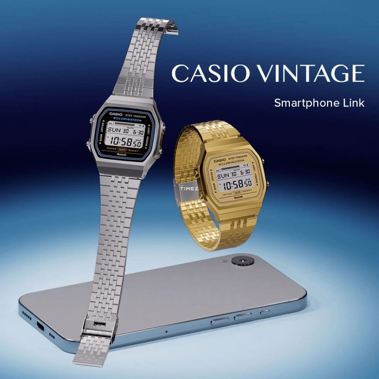 Casio,VINTAGE 41.60x37.90mm,41.60x37.90mm,Resin,Gold,Quartz,Chronograph,Month,Date,Day,Plexi,Square,ABL100WEG,ABL100WEG-9AVT
