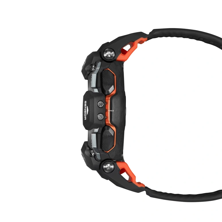 Casio,G-SHOCK 52.60mm,52.60mm,Bio-sourced,Resin,Black,Processor,Countdown,Chronograph,Month,Date,Hardlex,Round,GBDH2000,GBDH2000-1A