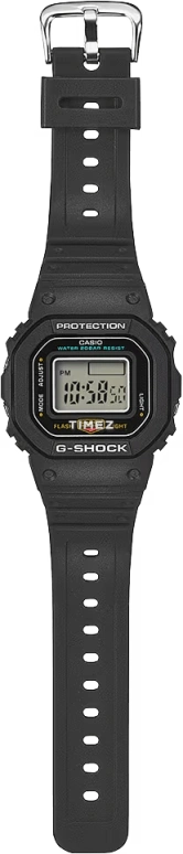 Casio,5600 23.40x20mm,23.40x20mm,Bio-sourced,Resin,Black,Quartz,Chronograph,Month,Date,Day,Hardlex,Square,DWN5600,DWN5600-1