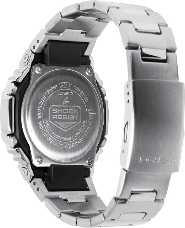 Casio,G-STEEL 49.30x44.40mm,49.30x44.40mm,Resin,Blue,Quartz,Countdown,Chronograph,Month,Date,Hardlex,Octagon,GM2110D,GM2110D-2B