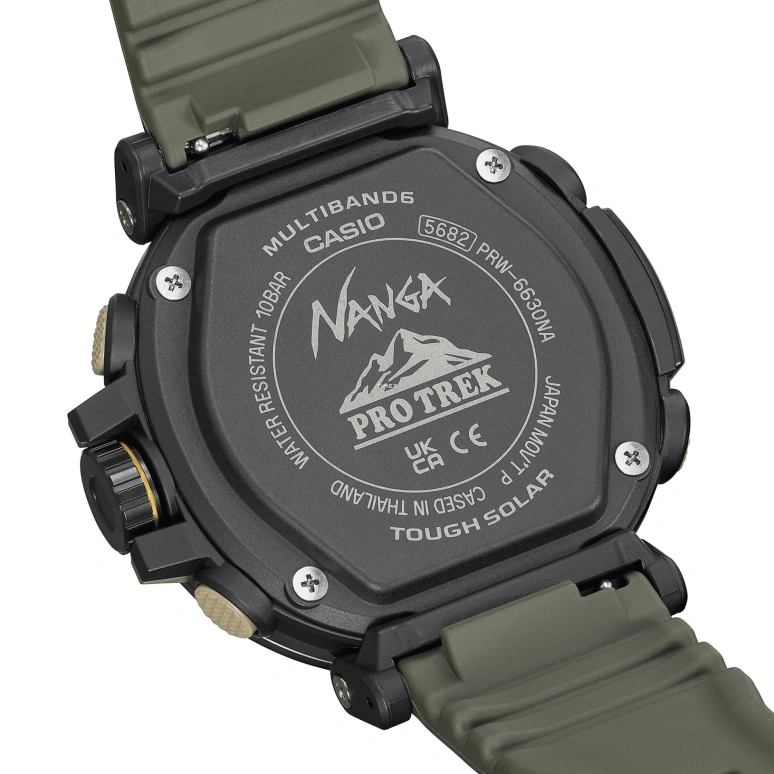 Casio,PROTREK 51.60x51.50mm,51.60x51.50mm,Stainless Steel,Black,Quartz,Countdown,Chronograph,Month,Date,Hardlex,Round,PRW6630NA,PRW6630NA-1A3