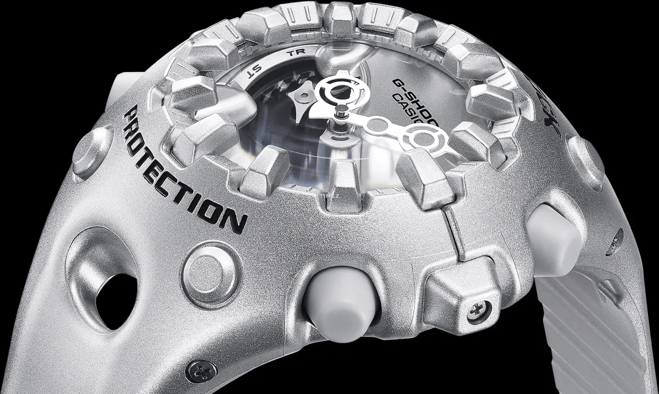 Casio,G-SHOCK 49.10x58.20mm,49.10x58.20mm,Resin,Silver,Black,Quartz,Countdown,Chronograph,Month,Date,Hardlex,Round,GAV01A,GAV01A-8A