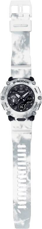 Casio,G-SHOCK 47.10mm,47.10mm,Resin,White,Quartz,Countdown,Chronograph,Month,Date,Hardlex,Round,GA2200GC,GA2200GC-7A