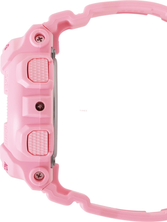 Casio,BA-110 43.40x46.30mm,43.40x46.30mm,Resin,Pink,Quartz,Countdown,Chronograph,Month,Date,Hardlex,Round,BA110YK,BA110YK-4A