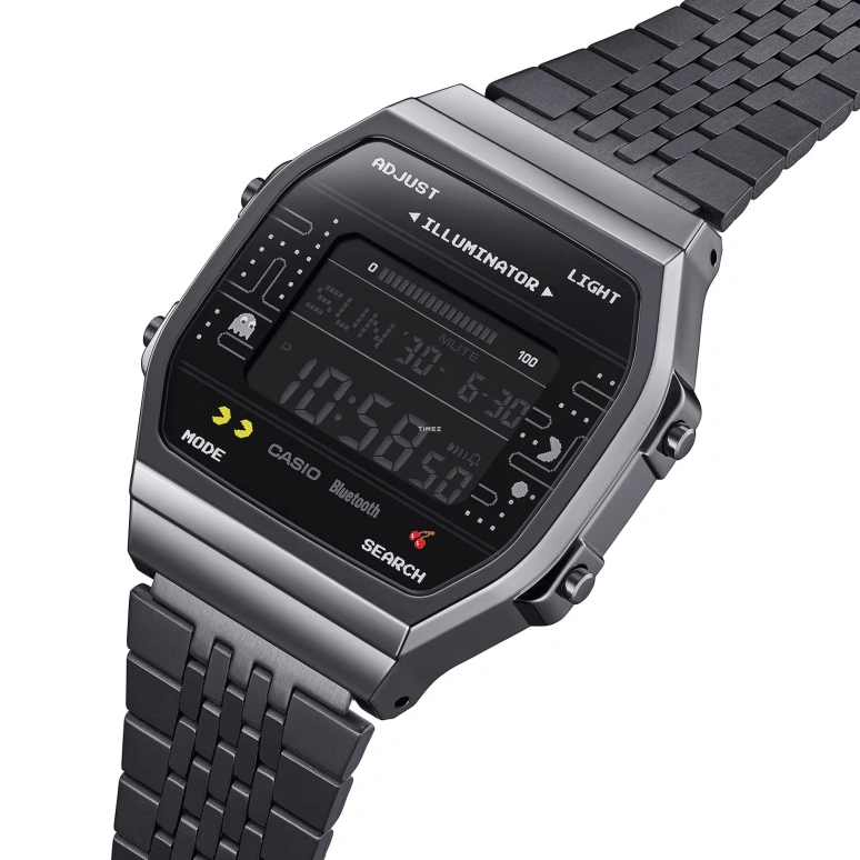 Casio,VINTAGE 41.60x37.90mm,41.60x37.90mm,Resin,Black,Quartz,Countdown,Chronograph,Annual Calendar,Month,Plexi,Square,ABL100WEPC,ABL100WEPC-1B