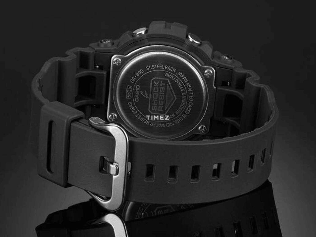 Casio,G-SHOCK 48.60mm,48.60mm,Resin,Black,Quartz,Countdown,Chronograph,Month,Date,Hardlex,Round,GA800,GA800-1A