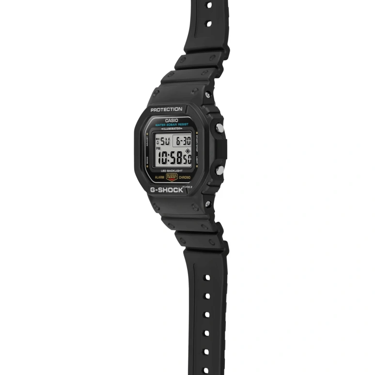 Casio,G-SHOCK 48.90x42.80mm,48.90x42.80mm,Resin,Grey,Black,Quartz,Countdown,Chronograph,Month,Date,Hardlex,Square,DW,DW-5600UE-1