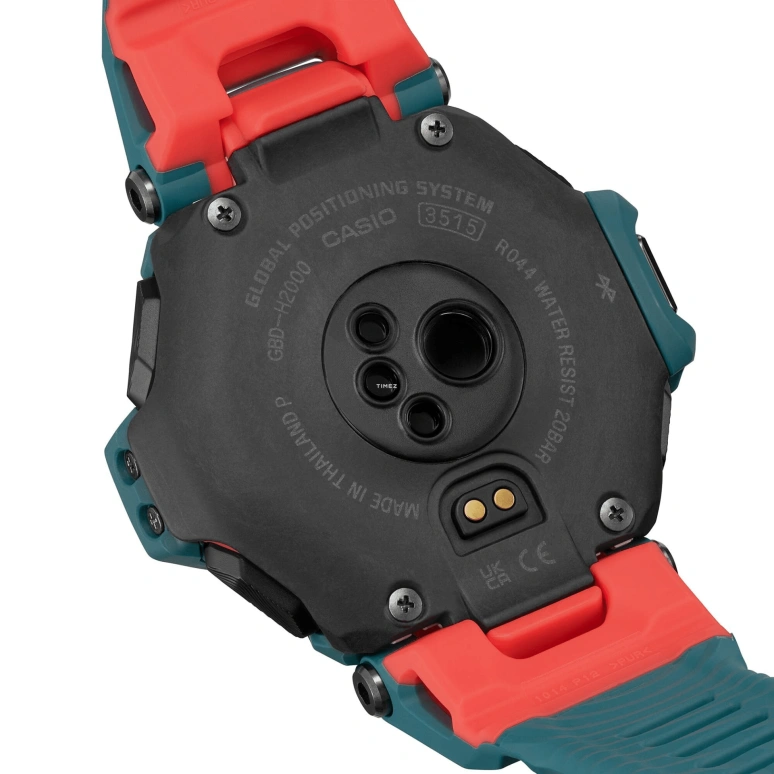 Casio,G-SHOCK 59.60x52.60mm,59.60x52.60mm,Bio-sourced,Resin,Black,Quartz,Countdown,Chronograph,Month,Date,Hardlex,Round,GBDH2000,GBDH2000-2