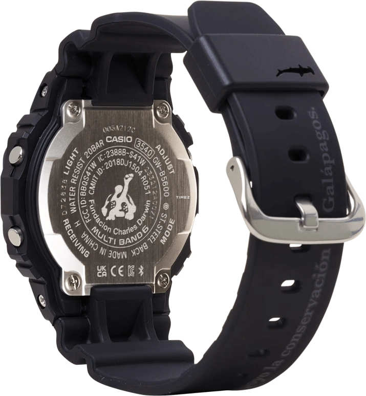 Casio,G-SHOCK 48.90x42.80mm,48.90x42.80mm,Bio-sourced,Resin,Blue,Quartz,Countdown,Chronograph,Month,Date,Hardlex,Square,GWB5600CD1A2