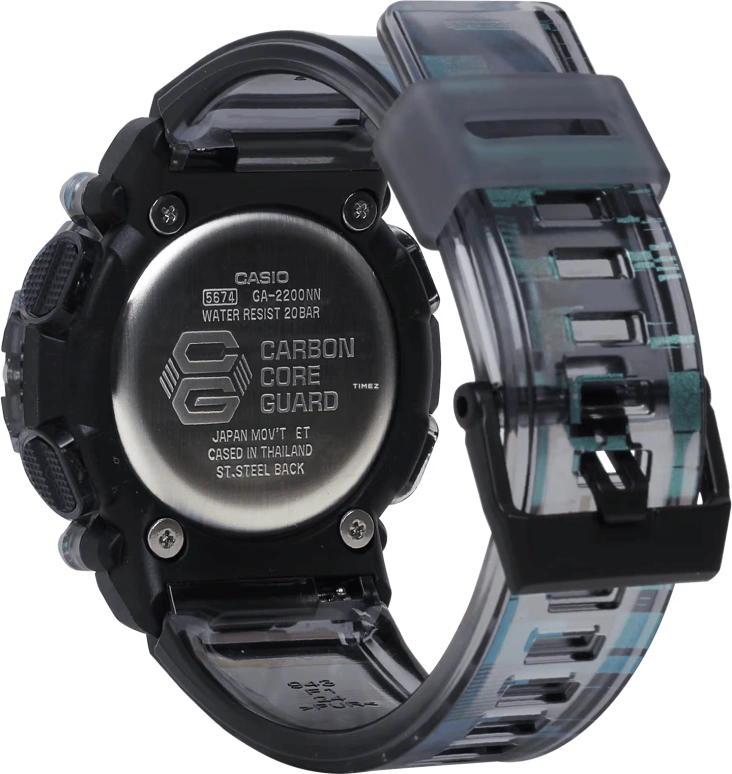 Casio,G-SHOCK 50.80x47.10mm,50.80x47.10mm,Resin,Black,Quartz,Countdown,Chronograph,Month,Date,Hardlex,Round,GA2200NN,GA2200NN-1A