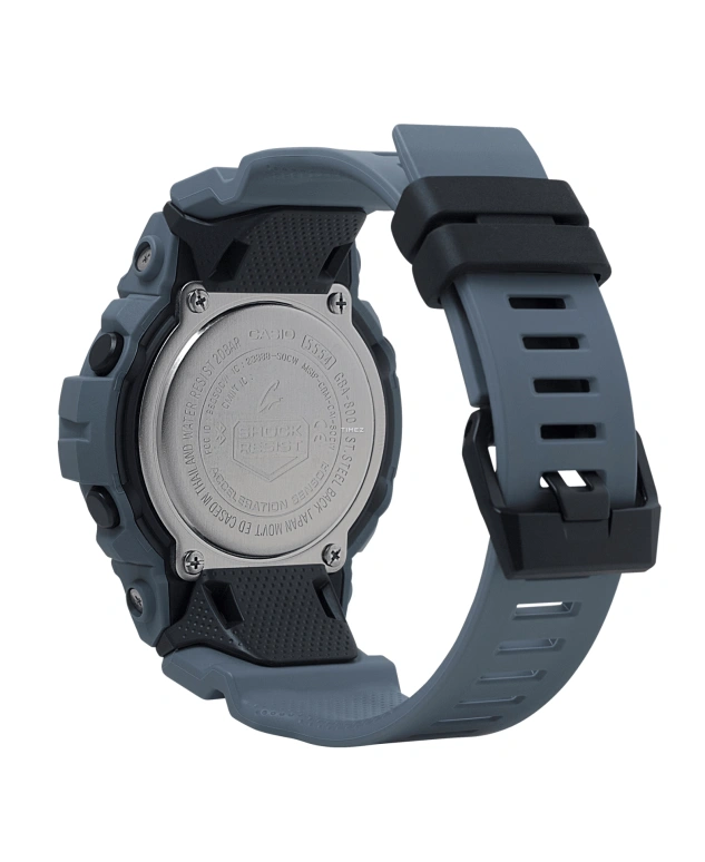 Casio,G-SHOCK 48.60mm,48.60mm,Resin,Black,Quartz,Countdown,Chronograph,Month,Date,Hardlex,Round,GBA800UC,GBA800UC-2A