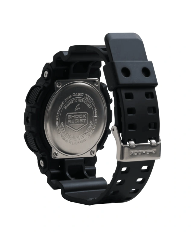 Casio,G-Shock GA-100 51.20mm,51.20mm,Resin,Blue,Quartz,Countdown,Chronograph,Month,Date,Hardlex,Round,GA100BP,GA100BP-1A