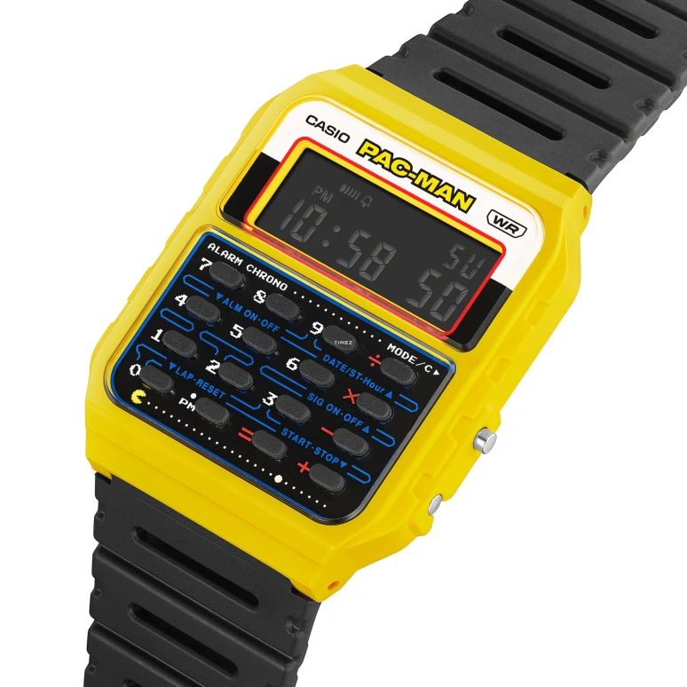 Casio,Standard 43.20x34.40mm,43.20x34.40mm,Resin,Black,Quartz,Chronograph,Month,Date,Day,Plexi,Rectangular,CA53WPC,CA53WPC-1B