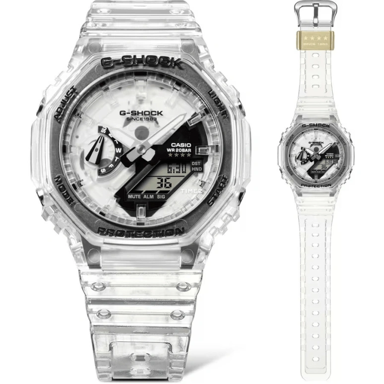 Casio,G-SHOCK 48.50x45.40mm,48.50x45.40mm,Resin,Ceramos,White,Quartz,Countdown,Chronograph,Month,Date,Hardlex,Round,GA2140RX,GA2140RX-7A
