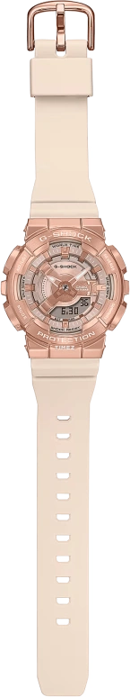 Casio,G-SHOCK 46x42mm,46x42mm,Resin,Stainless Steel,Pink Red,Quartz,Countdown,Chronograph,Month,Date,Hardlex,Round,GMS110PG,GMS110PG-4A
