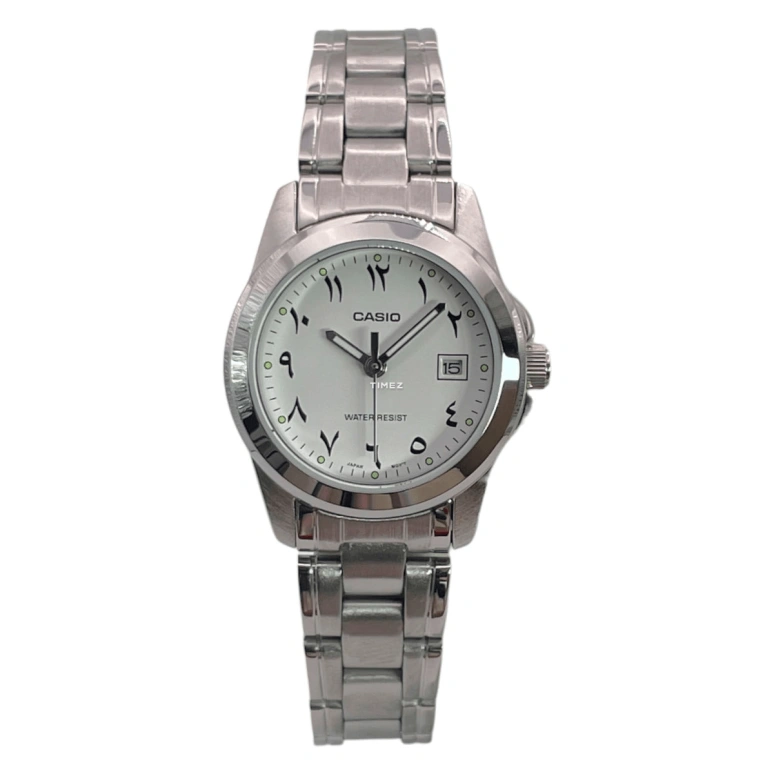 Casio,ANALOGUE 32mm,32mm,Stainless Steel,White,Quartz,Day,Round,LTP,LTP-1215A-7B3