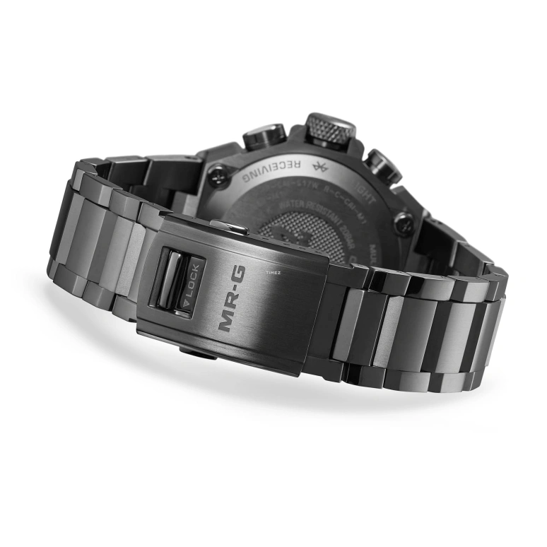 Casio,MR-G 54.70x49.80mm,54.70x49.80mm,Titanium,Black,Automatic,Countdown,Chronograph,Month,Date,Sapphire,Crystal Glass,Round,MRGB2000B,MRGB2000B-1A1