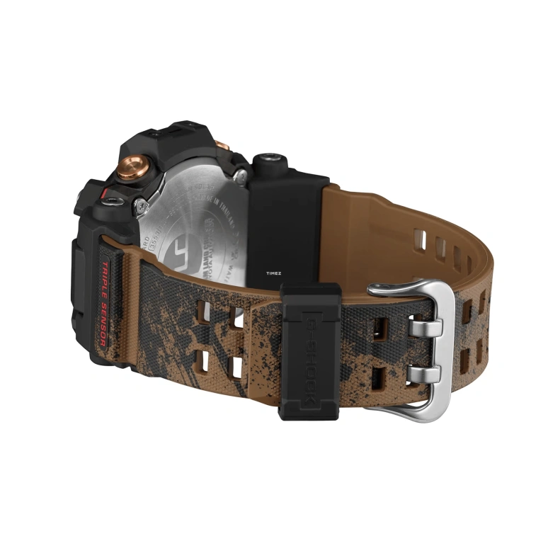 Casio,MASTER OF G - LAND 52.70mm,52.70mm,Bio-sourced,Resin,Black,Grey,Quartz,Countdown,Chronograph,Month,Date,Hardlex,Round,GW9500TLC,GW9500TLC-1