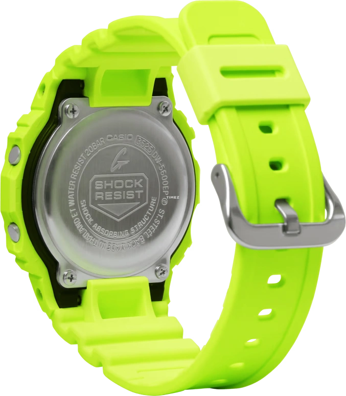 Casio,G-SHOCK 48.90x42.80mm,48.90x42.80mm,Resin,Black,Grey,Quartz,Countdown,Chronograph,Month,Date,Hardlex,Square,DW5600EP,DW5600EP-9