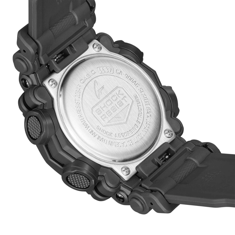 Casio,G-SHOCK 52.80x49.50mm,52.80x49.50mm,Resin,Gold,Quartz,Countdown,Chronograph,Month,Date,Hardlex,Round,GA900AG,GA900AG-1A