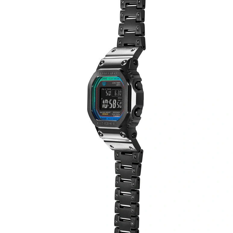 Casio,G-SHOCK 49.30x43.20mm,49.30x43.20mm,Stainless Steel,Black,Quartz,Countdown,Chronograph,Month,Date,Square,GMW,GMW-B5000BPC-1