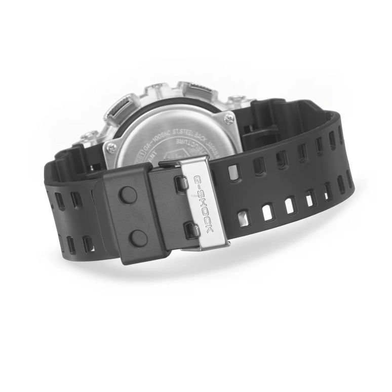 Casio,G-Shock GA-100 55x51.20mm,55x51.20mm,Resin,White,Quartz,Countdown,Chronograph,Month,Date,Hardlex,Round,GA100SKC,GA100SKC-1A