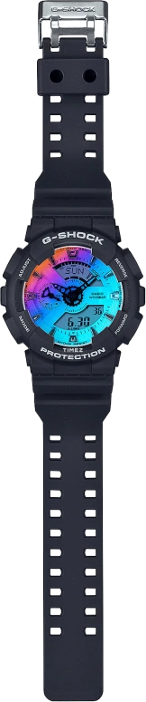 Casio,G-Shock GA-110 51.20mm,51.20mm,Resin,Gradient,Blue,Purple,Quartz,Countdown,Chronograph,Month,Date,Hardlex,Round,GA110SR,GA110SR-1A
